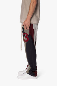 3 Color Block Sweatpants - Multi