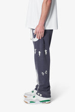 Load image into Gallery viewer, 3 Patch Contrast Sweatpants - Blue