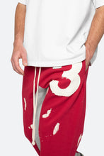 Load image into Gallery viewer, 3 Patch Contrast Sweatpants - Red/Grey