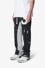 Load image into Gallery viewer, 3 Patch Contrast Sweatpants - Washed Black