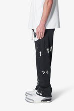 Load image into Gallery viewer, 3 Patch Contrast Sweatpants - Washed Black