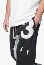 Load image into Gallery viewer, 3 Patch Contrast Sweatpants - Washed Black