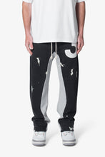 Load image into Gallery viewer, 3 Patch Contrast Sweatpants - Washed Black