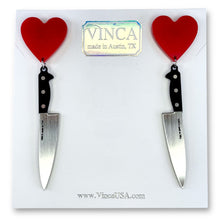 Load image into Gallery viewer, I Heart Knives Earrings in SASSY