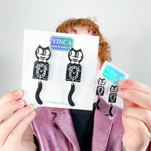 Load image into Gallery viewer, Kitten CLAW-K Officially licensed Kit-Cat Klock® earrings