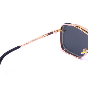 Bella - Rose Gold Oversized Squared Aviators