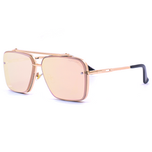 Load image into Gallery viewer, Bella - Rose Gold Oversized Squared Aviators