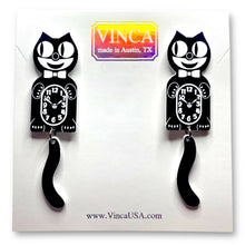 Load image into Gallery viewer, Cat CLAW-K Earrings Officially Licensed Kit-Cat Klock ® (regular sized)