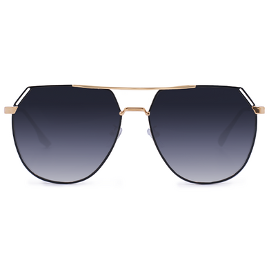 Farrah - Midnight Square Aviator Sunglasses