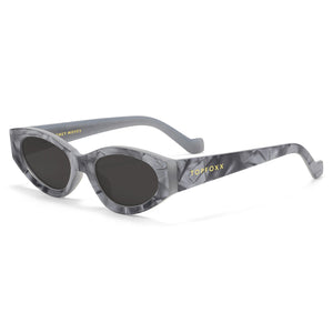 Kat x Money Moves - Grey Cateye Sunglasses