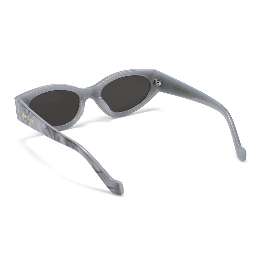 Kat x Money Moves - Grey Cateye Sunglasses