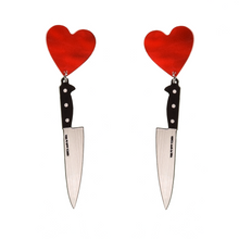 Load image into Gallery viewer, I Heart Knives Earrings in SASSY