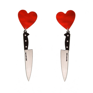 I Heart Knives Earrings in SASSY