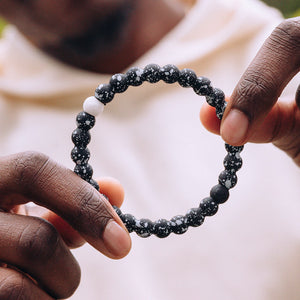 Black Splatter Bracelet