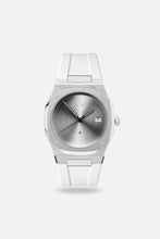 Load image into Gallery viewer, FKM Rubber Strap: White/Steel