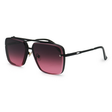 Load image into Gallery viewer, Bella - Ruby Oversized Squared Aviators