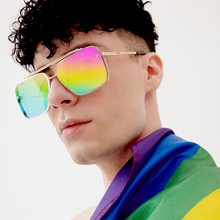 Load image into Gallery viewer, Bella - Pride Oversized Squared Aviators