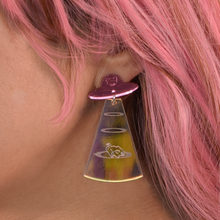 Load image into Gallery viewer, Cat from Meow-ter Space Earrings