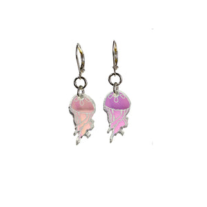 Last Chance! Jellyfish in Iridescent Hologram on hinged hooks