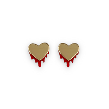 Load image into Gallery viewer, Last Chance! Heart Melt Earrings