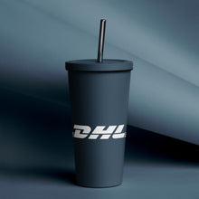 Load image into Gallery viewer, Steel Tumbler w/ Steel Straw