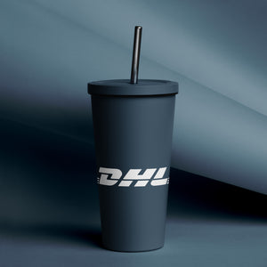 Steel Tumbler w/ Steel Straw