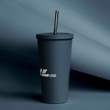 Load image into Gallery viewer, Steel Tumbler w/ Steel Straw