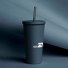 Load image into Gallery viewer, Steel Tumbler w/ Steel Straw