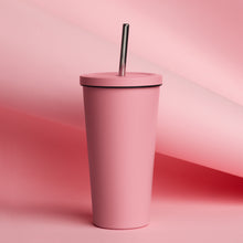 Load image into Gallery viewer, Steel Tumbler w/ Steel Straw