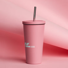 Load image into Gallery viewer, Steel Tumbler w/ Steel Straw