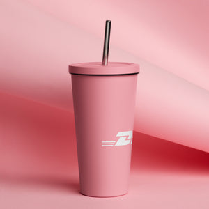 Steel Tumbler w/ Steel Straw