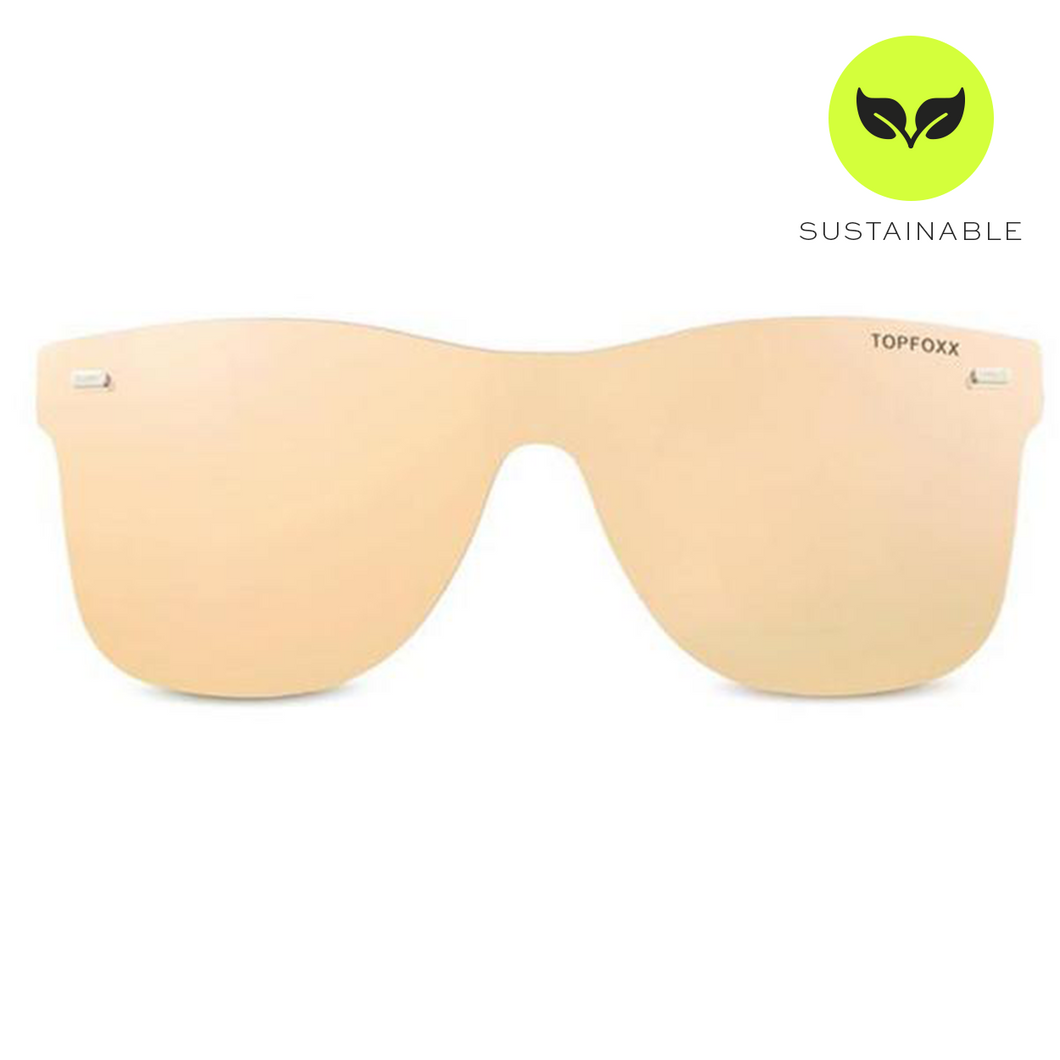 Sustainable Future Wife - Gold Square Wayfarer Sunglasses