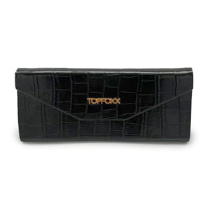 Black Faux Croco Hard Case