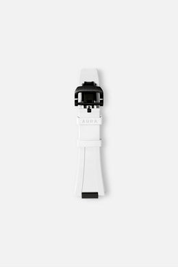 FKM Rubber Strap: White/Black