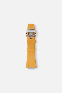 FKM Rubber Strap: Apricot/Steel