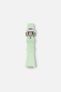 FKM Rubber Strap: Mint/Steel